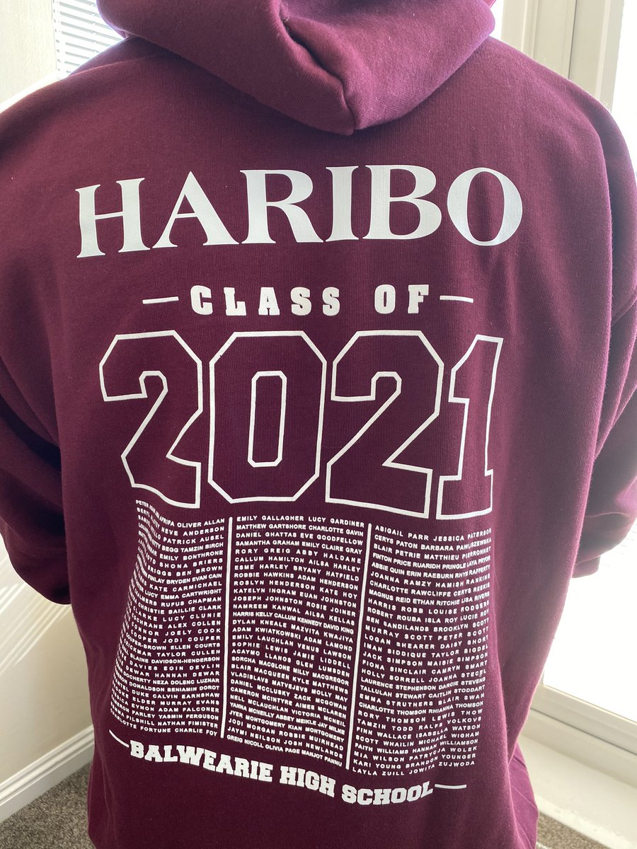 JuliaEKelly4's tweet photo. How can this even be possible!!! Leavers hoody arrived today. Our ‘wee’ boy is leaving school in June 😩😩😩😩😩. @MrKellyPTC @BalwearieDAS https://t.co/DW8pyXzJKx