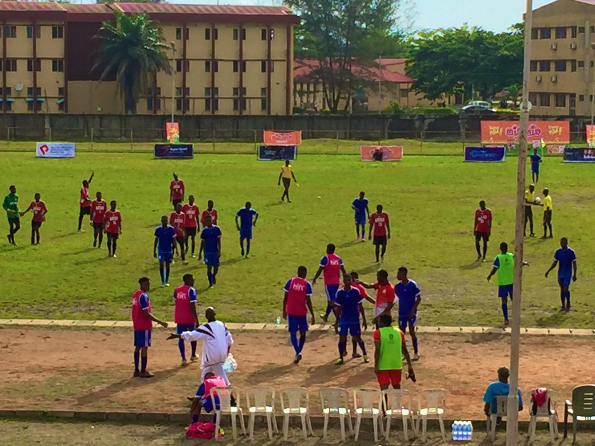 45'

HT
<a href="/ABUADStars/">ABUAD Stars</a> 0 VS 0 @OOUWarriors

#HiFL2021 
#HiFLNigeria
#HiFLQualifiers