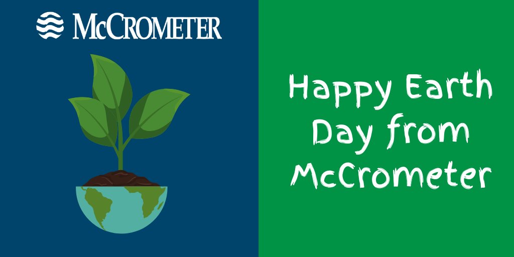 Happy #EarthDay from McCrometer! We support the sustainable use of the world's most precious resources. 

#flowmeter #sustainability #conservation #accuracy #flowmeasurement