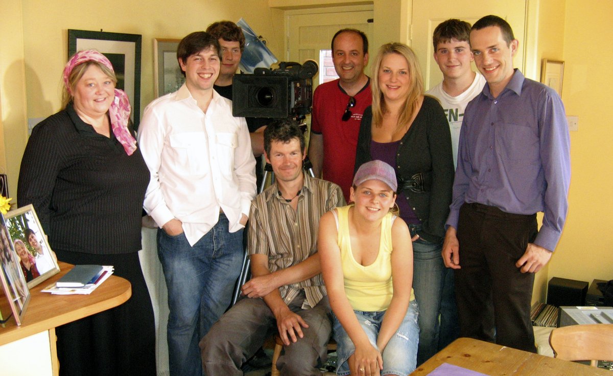 We just came across this shot taken during filming of a short commissioned drama called 'Ask Away' we co-produced with Wooden Hill.  We had such fun making this film.  It featured four stories about characters facing health challenges and their caring needs.