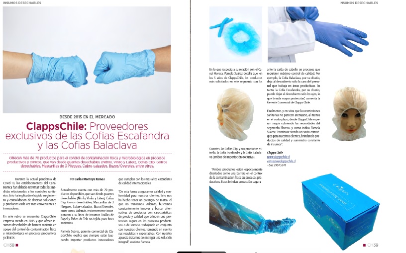 Clapps_Chile's tweet image. Nuestra Entrevista en Revista Canal Horeca.
Puedes revisarla completa aquí: canalhoreca.cl/revista-actual/
#canalhoreca #horeca #guantesnitrilo