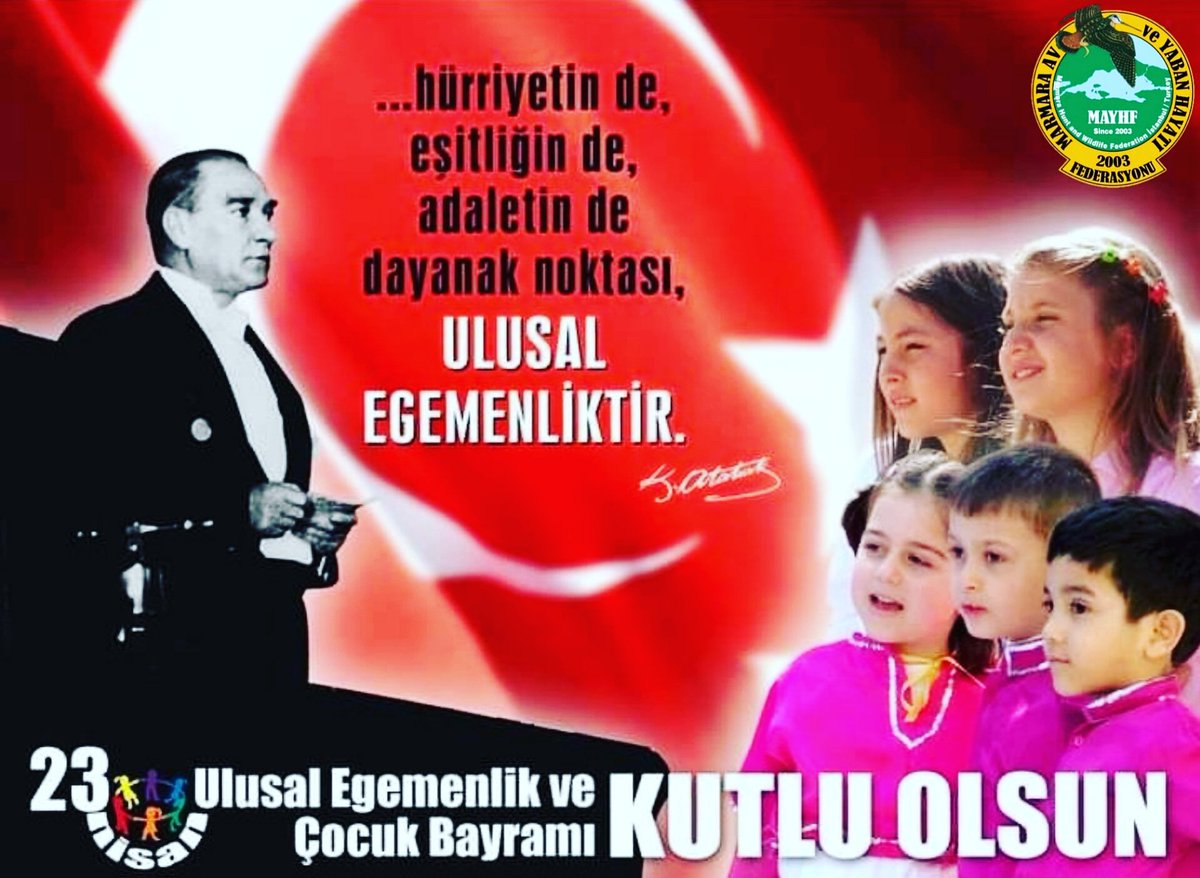 Geleceğimizi temsil eden çocuklarımız, geçmişten aldıkları güçle milletimizin yarınlarını şekillendireceklerdir. 

Bugünün sağlıklı, mutlu çocukları yarınlarımızın gücüdür. 

23 Nisan Ulusal Egemenlik ve Çocuk Bayramımız Kutlu Olsun. 

#MAYHF
#23Nisan