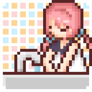狐瓜和花 ゔぃすてぃる Dotpict のピク子で比べる 絵柄の変化 息抜き落書きです W ｷﾘｯ 1枚目が 03 03で2枚目が本日 色の使い方が変わりましたね ๑ ㅂ و ドット絵 Pixelart