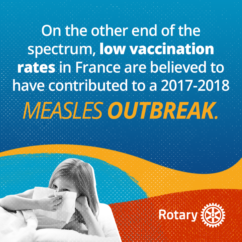 Rotary's tweet photo. Vaccines help bring an end to disease and support healthy lives but vaccine hesitancy and misinformation persist. Explore what vaccine hesitancy looks like around the world and how to take action. 

#WorldImmunizationWeek #VaccinesWork