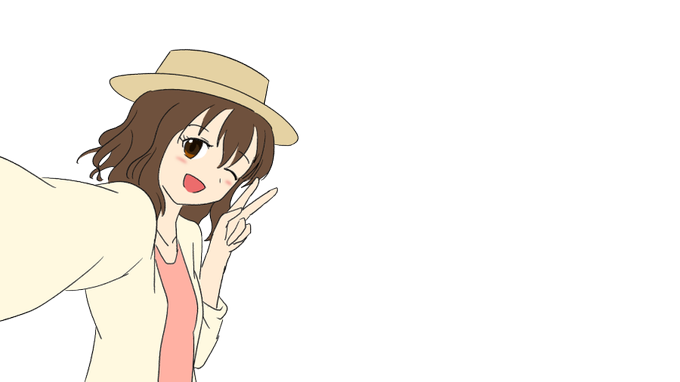 自撮りのtwitterイラスト検索結果