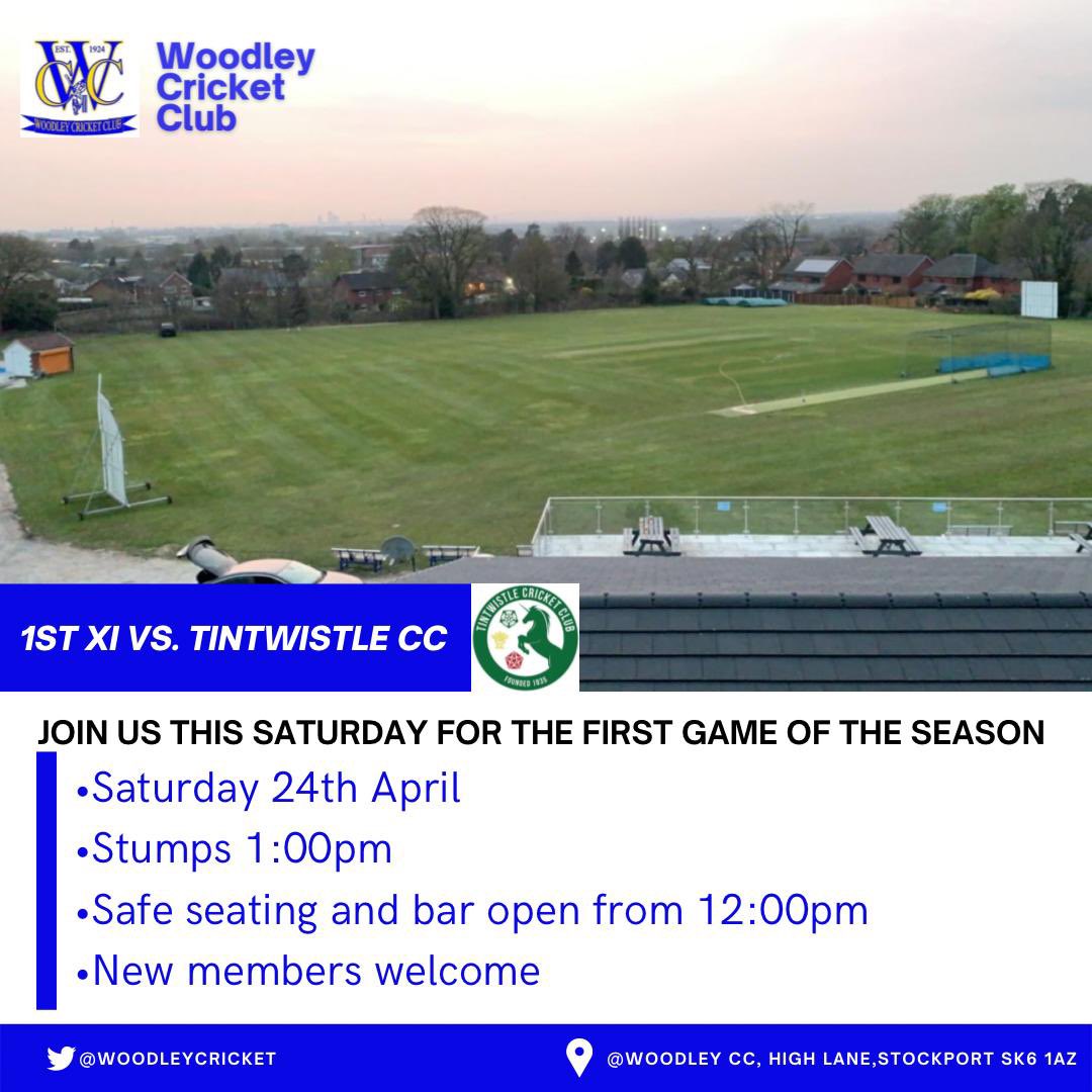 Woodley Cricket Club (@woodleycricket) on Twitter photo We go again.... First league game of the season this Saturday when we welcome <a href="/TintwistleCC/">Tintwistle CC</a>. Details are here.... We go again.... First league game of the season this Saturday when we welcome <a href="/TintwistleCC/">Tintwistle CC</a>. Details are here....