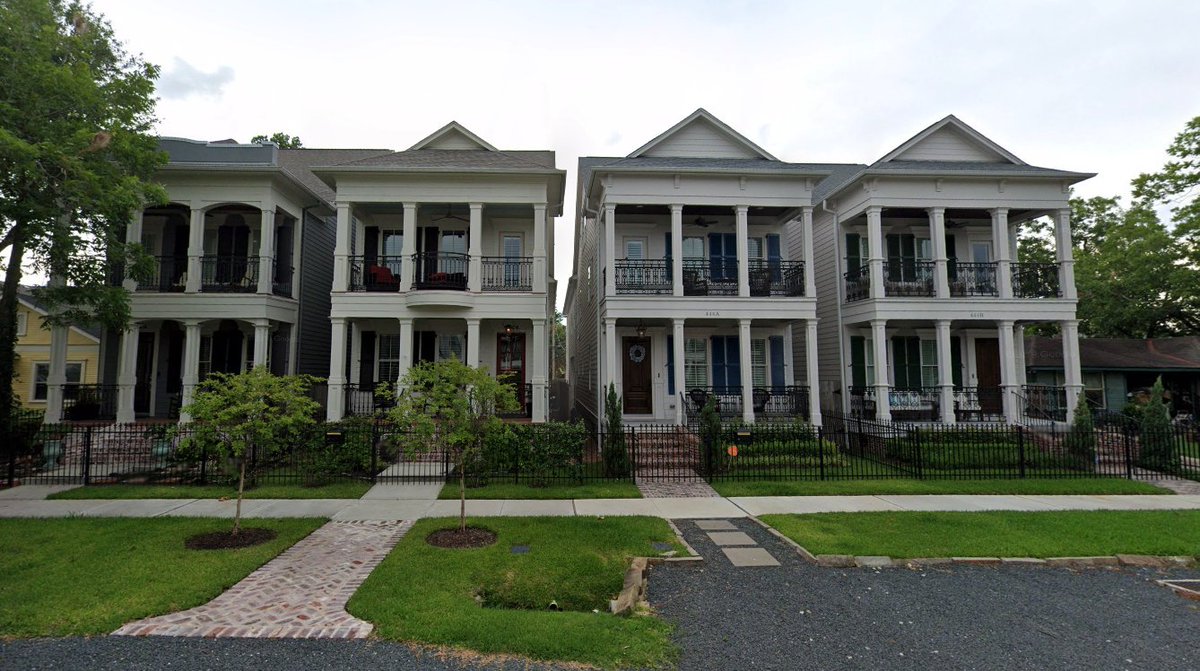 Two homes turn into four homes in Houston. (2011➡️2019)