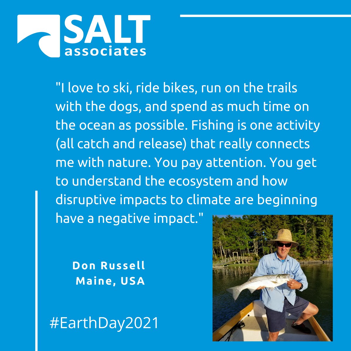 SaltAssociates's tweet image. In honor of #EarthDay, we asked SALT team members Jennifer Daigle and Donald Russell to share how they celebrate the planet and connect with nature today and every day. We ❤️ the responses.
