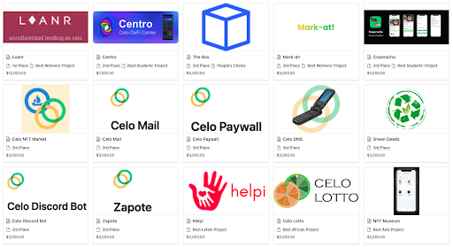 Celo's tweet photo. 4. #MakeItMobile hackathon winners were announced! Loan.r, a microfinance app designed by a team of all-star women won 1st place and 2nd place went to Centro, an app that allows easy access to DeFi protocols. See all winners in this thread: https://t.co/J2yTTvnlmT https://t.co/sO6IXVWd6c