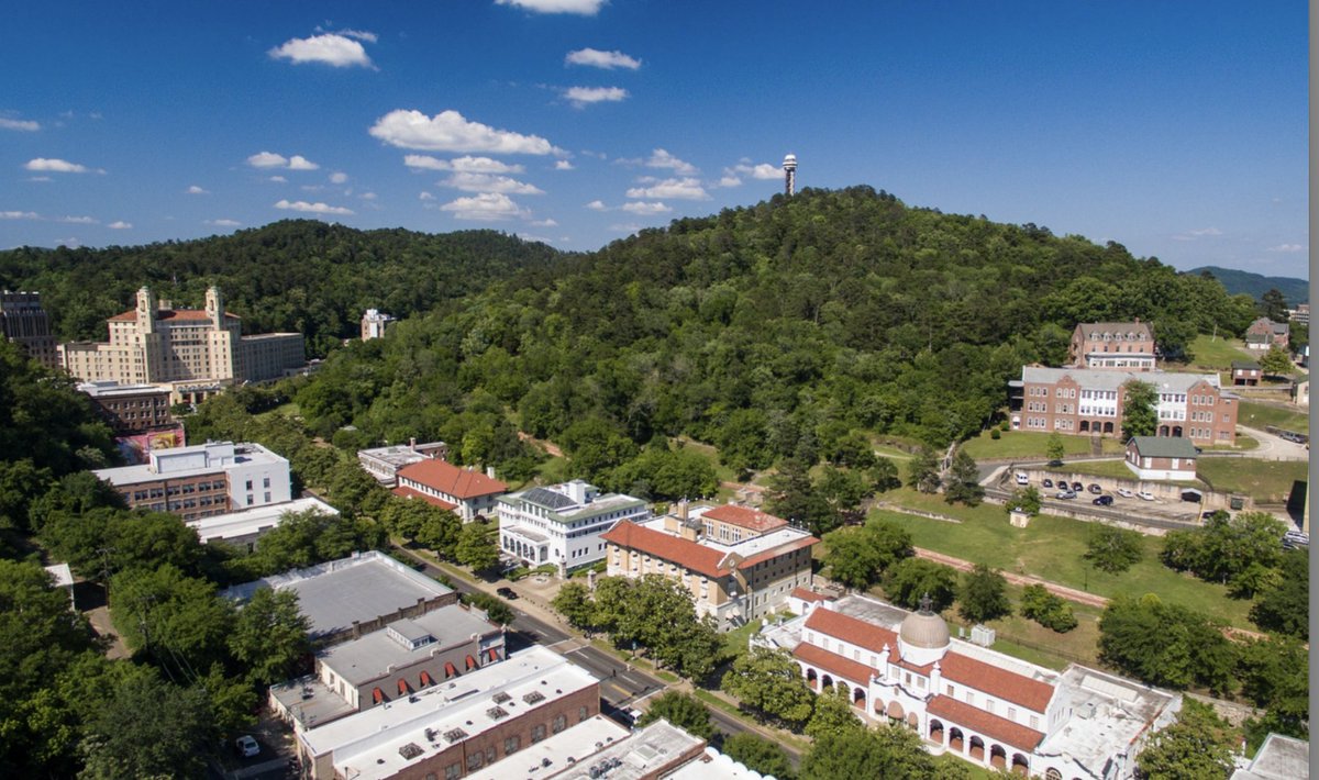 Bathhouse Row Hot Springs AR. The 1st national protected resource (Pres Jackson 1832) Sacred to the Indians "Valley of Vapors" "The water so sterile scientists store rocks hauled back from moon in it" huh?Controlled by U.S. Govt ? Mercury rubs, Violet Ray, Electric Stimulation