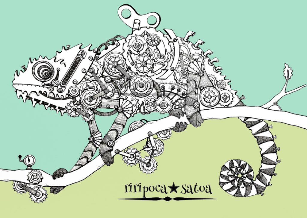 「おはようございます(*≧∀≦*)
今日も頑張りましょ?
メカメレオン
#スチーム」|riripoca☆satoa.のイラスト