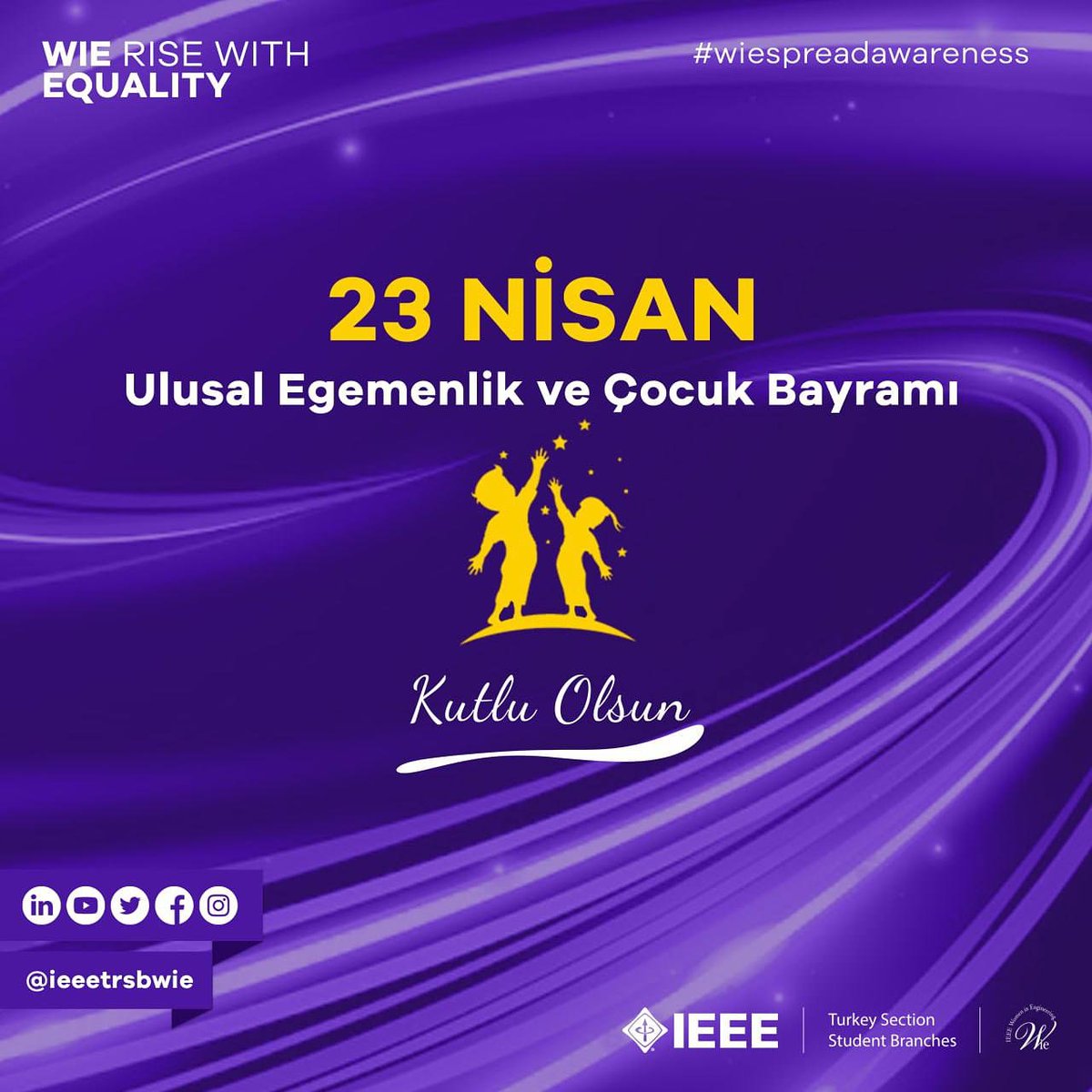 ieeetrsbwie's tweet photo. Bugünün küçükleri, yarının büyükleridir. Özgürlüğün de, eşitliğin de adaletin de dayanağı ulusal egemenliktir. Ulusal Egemenlik Ve Çocuk Bayramımız Kutlu Olsun. 🇹🇷

@ieeexp  @r8wie #ieee #ieeetrsb #wiespreadawareness #wierisewithequality #wielead https://t.co/83XASGHaTx