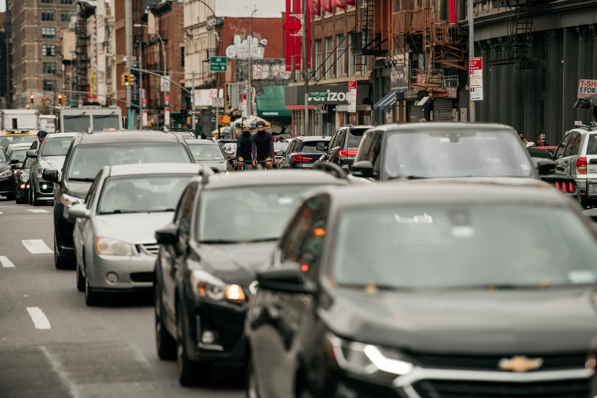 If our urban areas, where most trips are less than two miles, can make alternative modes of transportation like   safe, convenient, and enjoyable, urban emissions will decline MUCH more than in a gridlocked city of electric cars. #EarthDay2021    #NYC25x25