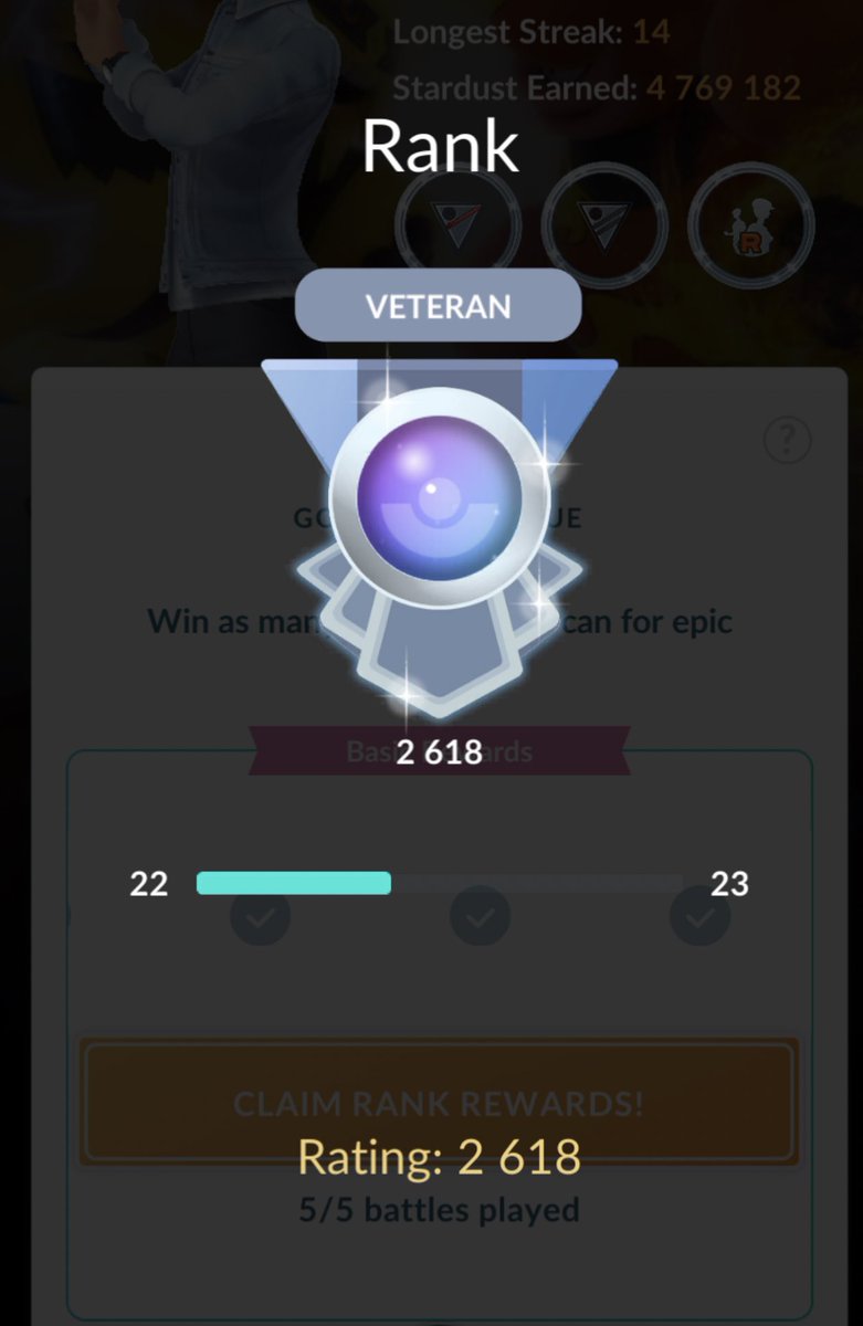 puziss's tweet photo. +193 points today, 19-6, finally found a team which is just flying through everything 🥳🥰 #pokemon #PokemonGo #gbl #pvp https://t.co/PMfeLrE1JM