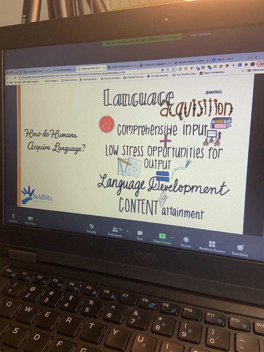We are all #languageteachers and our ELs are learning content AND language at the same time.  @ValentinaESL is helping us experience ways to support all students.