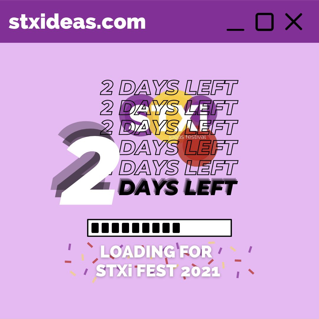 stxifest's tweet image. 2 DAYS LEFT until #stxifest2021! 🎉🎉🎉 See you at 1PM on Saturday!!!