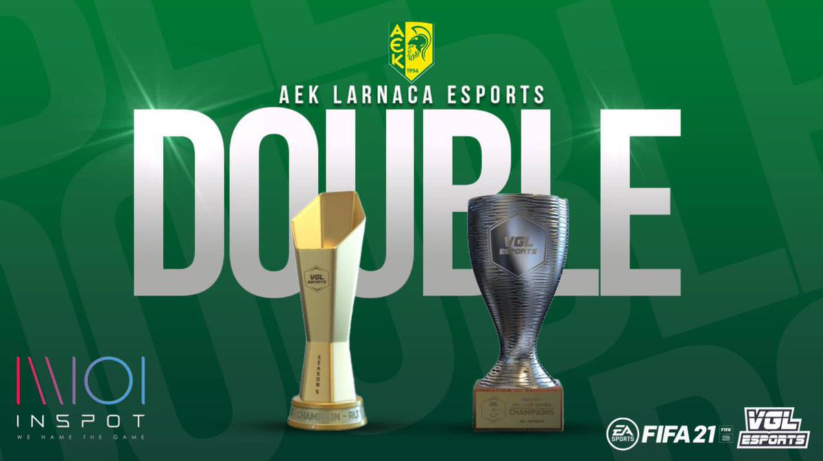 Perfect season by the most dominant team the greek league has ever witnessed.
🏆 Invicibles Back2Back League
🏆 Cup Winner
 +1300 Prize Pool 💰💰
 
Congratulations to all our players for this amazing season!!!
💚💛
#PAME #AEK #Invincible #BestgreekProClubsTeamEver