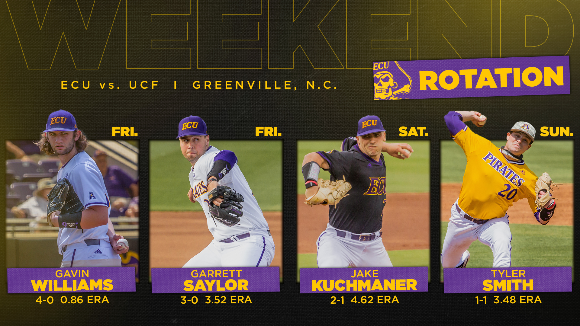 ECU Baseball on Twitter "Locked and loaded. Williams Saylor