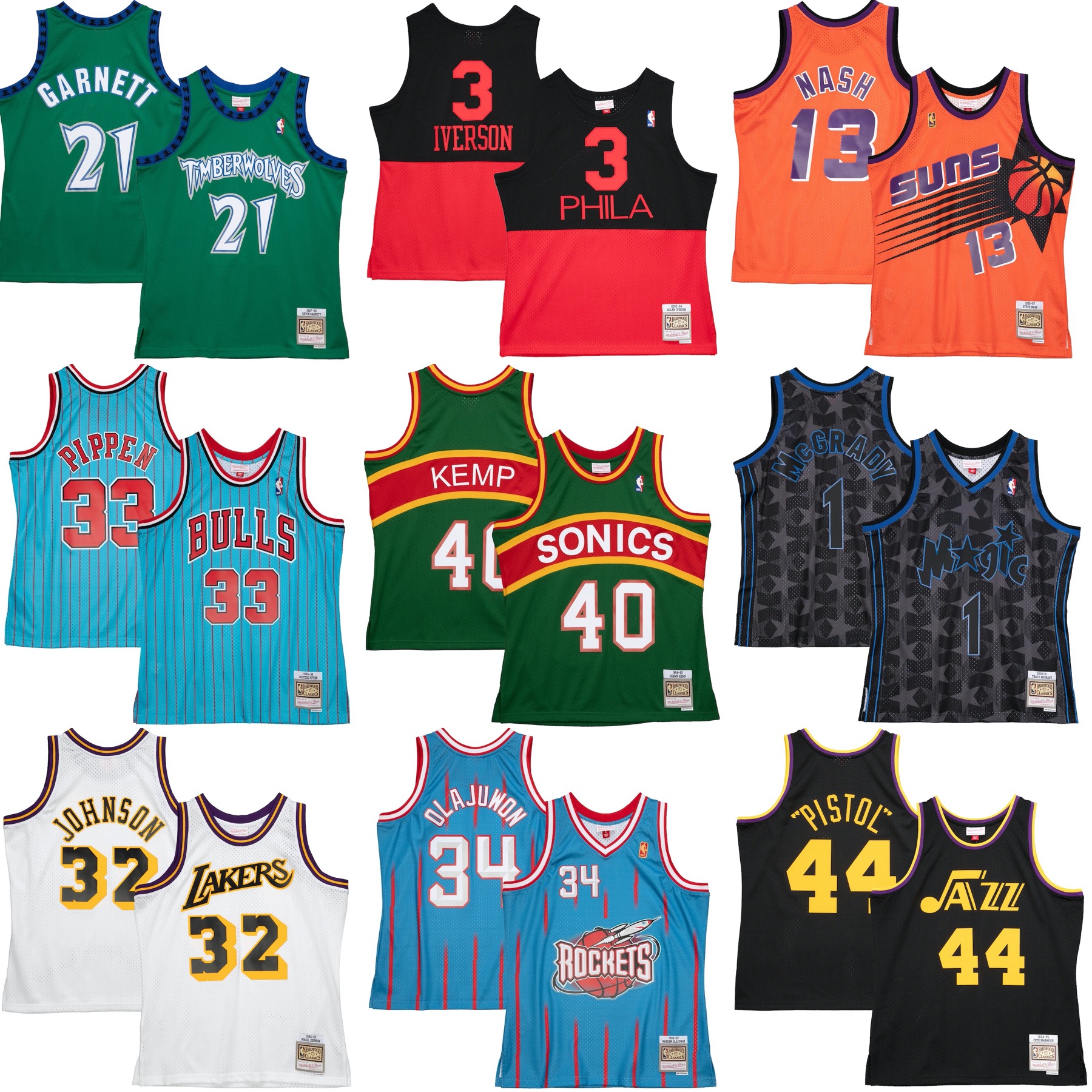 Hardwood Classics Jerseys, Throwback Jerseys, Apparel