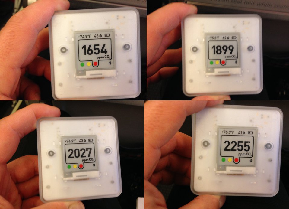 6/ In the next four minutes, the CO2 level rose from 1654 ppm to 1899 to 2027 to 2255. Most IAQ experts, including  @linseymarr, recommend keeping CO2 below 700 for a multitude of reasons.  https://twitter.com/linseymarr/status/1374069662930112519