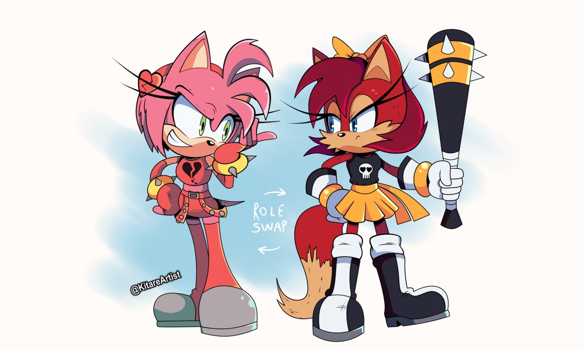 RoleSwap Sonic and Shadow by RoseTheFrikiArtist on DeviantArt