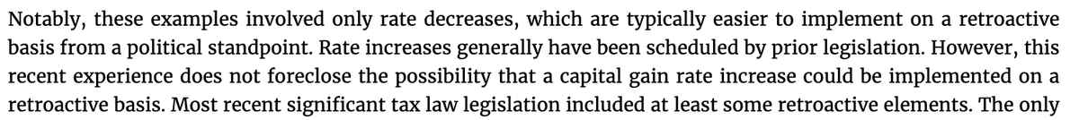 When there is an increase in capital gains tax rate when is it generally implemented? Starting in 2022? Starting the day it is passed? Retroactively for all of 2021 starting January 1st? 

I have some info but would appreciate additional insights

natlawreview.com/article/capita…