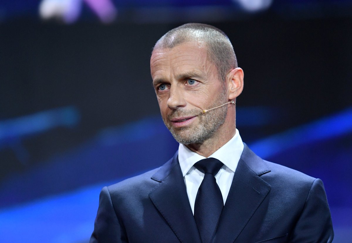 Route1futbol's tweet photo. 🚨 UEFA president Čeferin gave himself a £400k pay-rise during the pandemic. And since his election as president, he has upped his salary every single year except one. He now earns around £1.9m-a-year, compared to £1.5m the previous year. 👀 [@voz_populi] #UEFA #SuperLeague https://t.co/W8TPLe2f0y