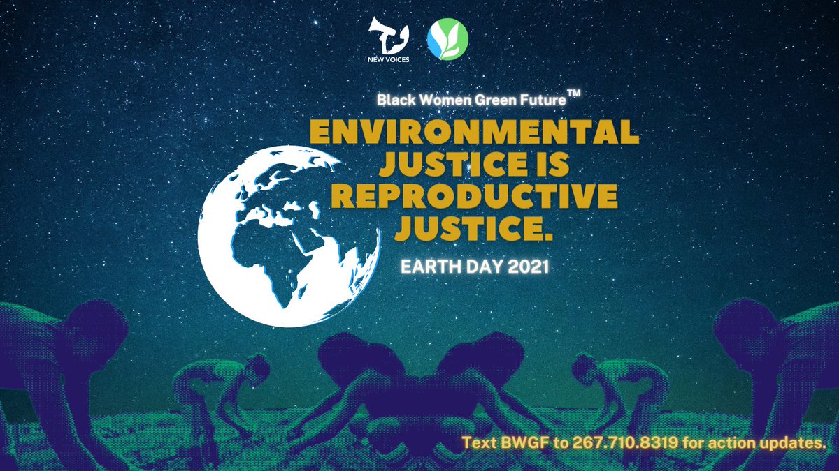 1billionpgh's tweet photo. On this #EarthDay , @NewVoicesRJ and our #BlackWomenGreenFuture initiative is inspired by the artist #AlishaWormsley and her work and affirmation, “There are Black people in the future.” A big announcement is on the horizon. Text 267.710.8319 now for action updates. #reprojustice https://t.co/9eHiOGIVaH