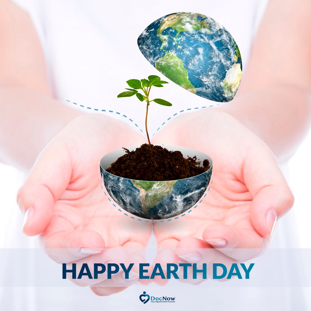 DocNowOnline's tweet photo. Happy Earth Day! Let’s take care of our Earth like we do with our health! 

#docnow #earthday #earthlove https://t.co/AnMe6Colzr