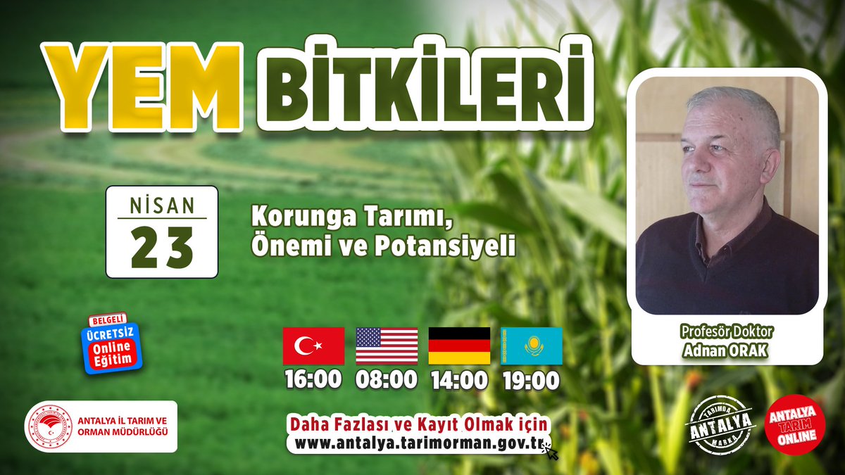antalyailtarim's tweet photo. Karlı Hayvancılık İçin #YemBitkileri-3
@tekirdag_nku #ZiraatFakültesi Öğretim Üyesi Prof.Dr.Adnan Orak ile 3/6.derste
#Korunga Tarımı, #Önemi ve #Potansiyeli
@gokhankaraca_ @ersinyazici1 @bekirpakdemirli @TCTarim
#GelecekTarımda
#TarımAntalyada
#AntalyaTarımOnline
#23Nisan https://t.co/tjx3NoEvXT