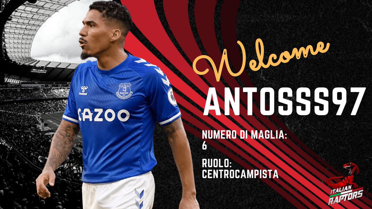 ItalianRaptorss's tweet photo. Oggi è la giornata della vecchia guardia, diamo il (ri)benvenuto fra i 🦖 ad un centrocampista che fa di pressing e tecnica i suoi punti di forza.
Felici di riaverti a combattere con noi @Antosss97 

@ProClub_News  @OffSidePage_  @ILOVEPROCLUB1 https://t.co/eUqL4oD69R