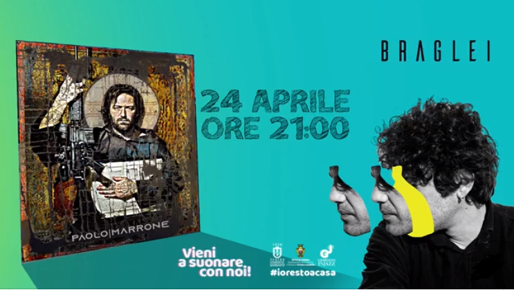 😊Bellezze musicali! 
📍  24 aprile 2020 
✨Paolo Marrone e Braglei 

🎶 Video completo sulla nostra Facebook Fanpage!