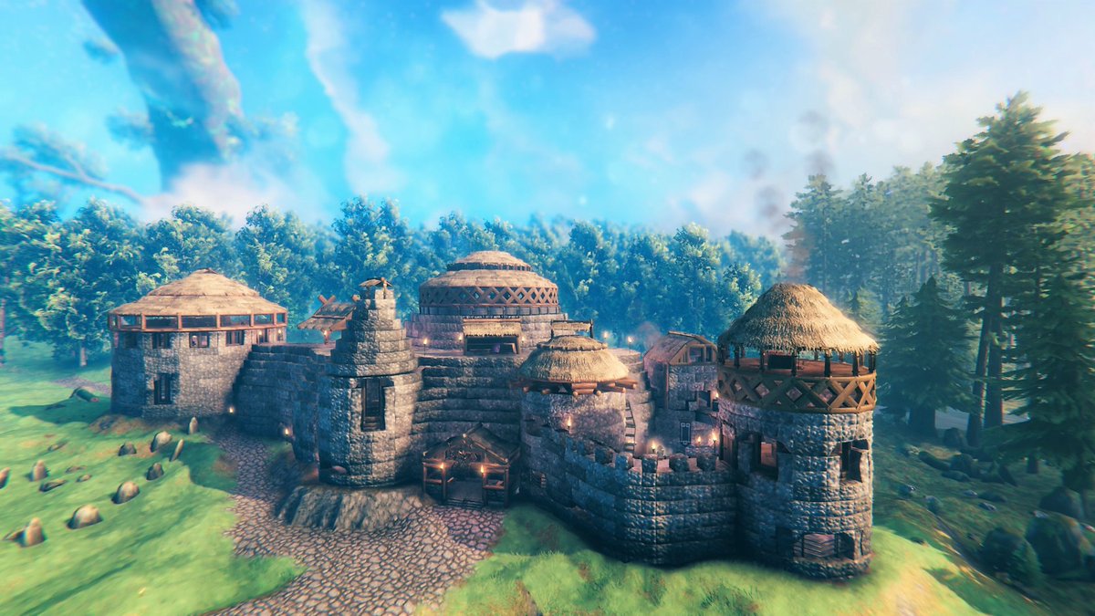 The Pilgrim on Twitter: "This is my new Valheim Castle build, I have