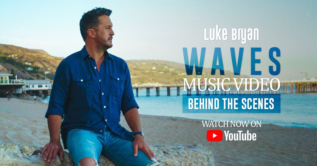 lukebryan's tweet image. Get a BTS look at the filming of my #Waves music video on @youtube. Check it! umgn.us/WavesBTSTP