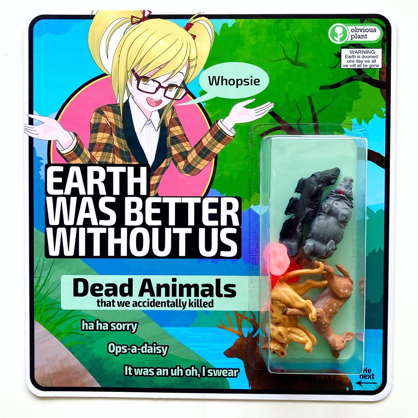 obvious plant on Twitter "Earth Was Better Without Us. 8 artists. 8 unique package designs.…