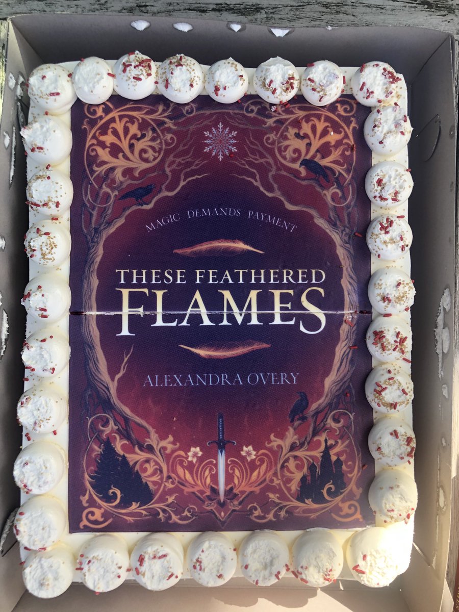 My dear friend Alexandra Overy has just published her new book #TheseFeatheredFlames A beautifully written YA fantasy novel. Go buy it Amazon! This was the delish cake we all@got to eat to celebrate. So proud of you Ally!!