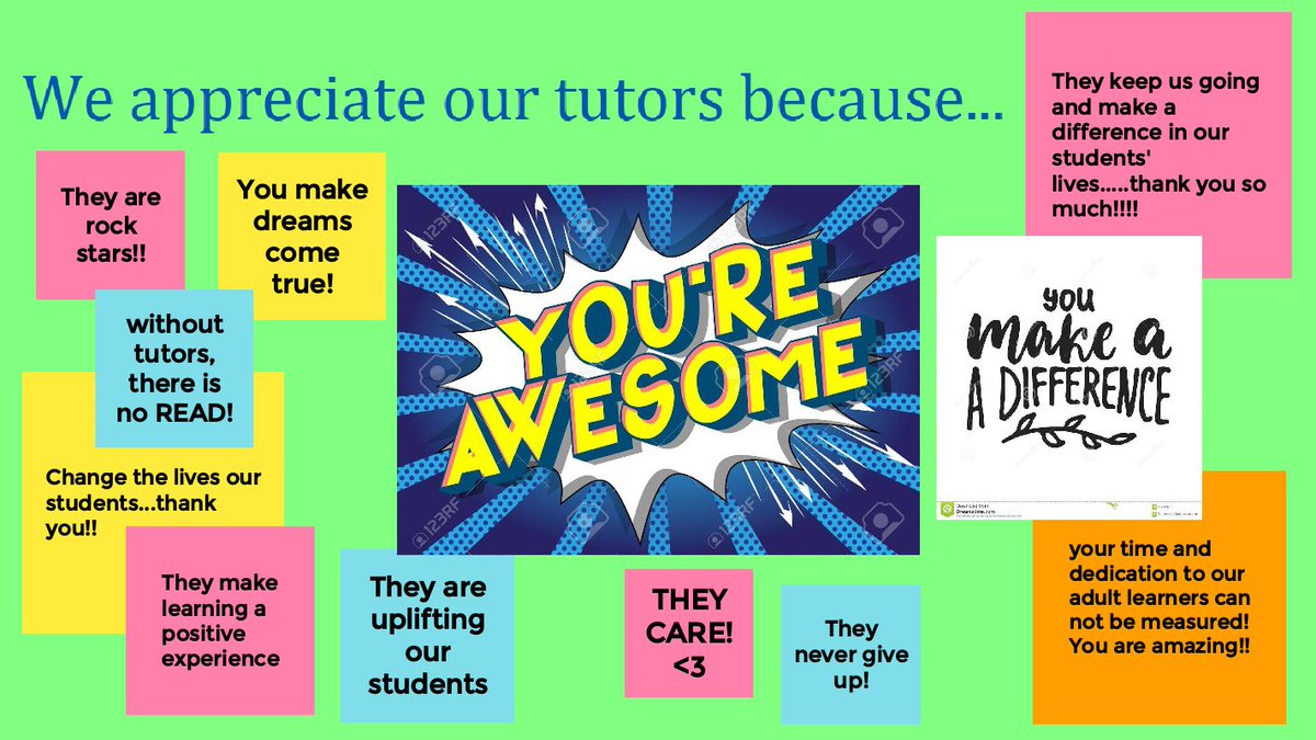 TheREADCenter's tweet photo. READ board members appreciate our tutors! #NationalVolunteerAppreciationWeek https://t.co/e4tTHBKpZr