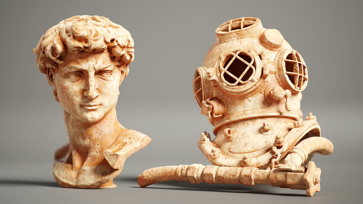 marmosetco's tweet image. Our final set of Smart Material renders from the Library’s first update. This is a miscellaneous set of paper, paint, ceramic, stone, leather, and wood Smart Materials. #3d #texturing #smartmaterial #material #render #rendering #marmoset #toolbag4 #marmosettoolbag #cgart #rtx