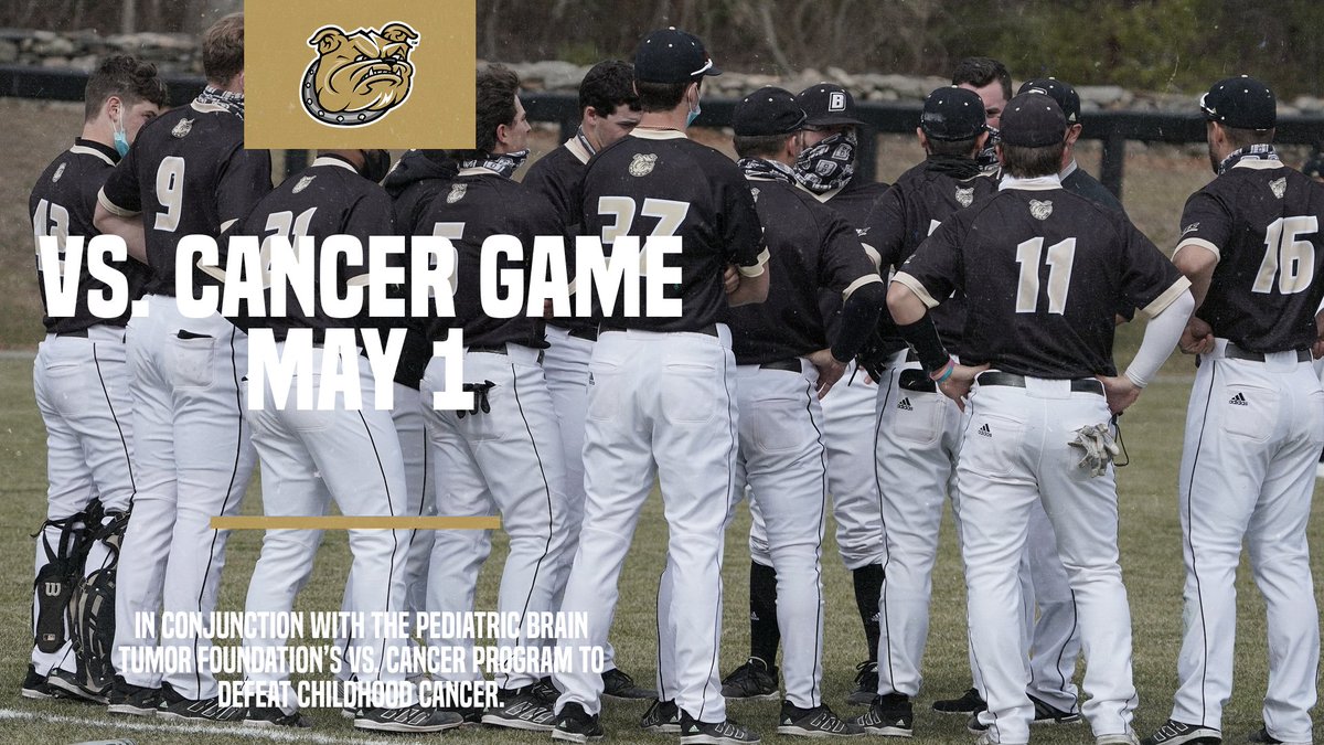 We are excited to take part in the 2021 Vs. Cancer National Event, hosting our Vs. Cancer Game on May 1. All money raised goes towards the Pediatric Brain Tumor Foundation's Vs. Cancer program. More info: bit.ly/3emHyhe