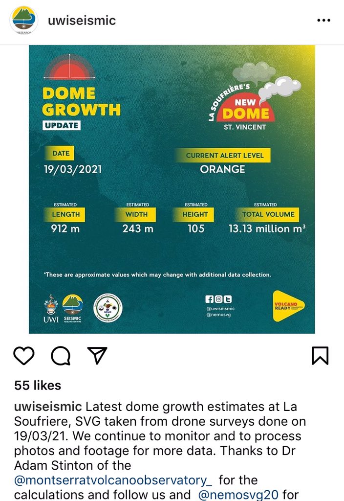 JTheGeographer's tweet photo. Lots to learn from this Instagram account about the current eruption in St. Vincent. Great for revision - understanding the activity of volcanoes, as well as monitoring and management. All very real and very active. #geographyteacher #tectonicsgeography #SoufriereSaintVincent https://t.co/4zHupm11Uo