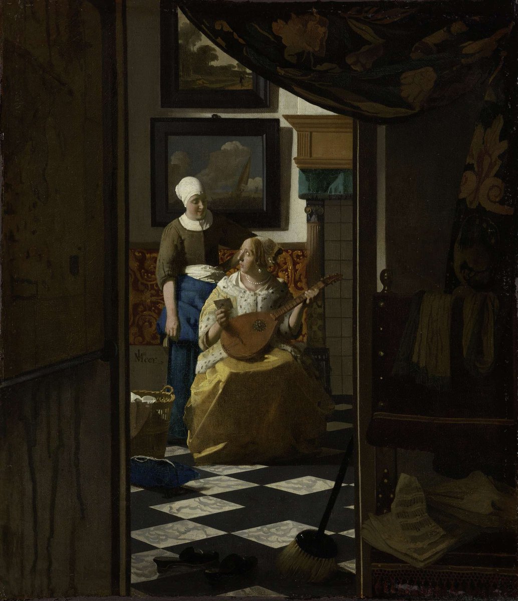 EachDayAPiece's tweet photo. The love letter,  johannes vermeer https://t.co/WokYKZFfrI