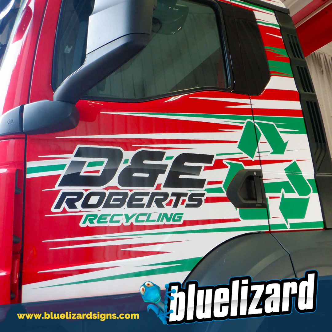BlueLizardSigns's tweet photo. Long term client, D&amp;E Roberts Ltd have had a bit of a re-brand! 
All new graphics for this MAN TGS lorry. 

#digitallyprintedgraphics #digitalprint #digitalgraphics #digitalwrap #mantgs #mangraphics https://t.co/9nOL5oRzqN
