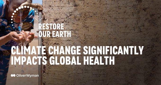 One of the biggest global #health threats of the 21st century is #ClimateChange. <a href="/OliverWyman/">Oliver Wyman</a> shares how the health sector can reduce its carbon footprint and prepare for its impending impact: owy.mn/3gxWOuf