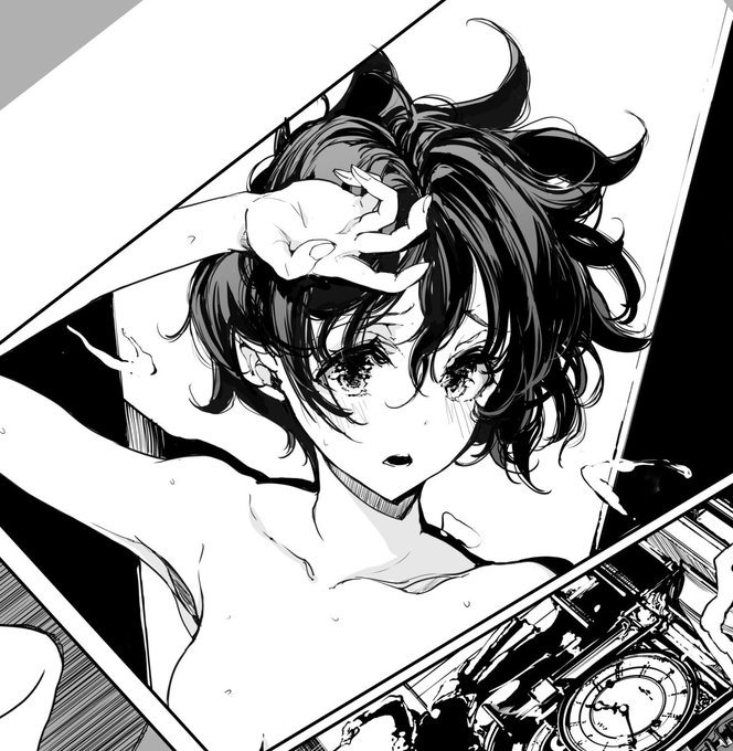 ペン入れ、事後なコマ 