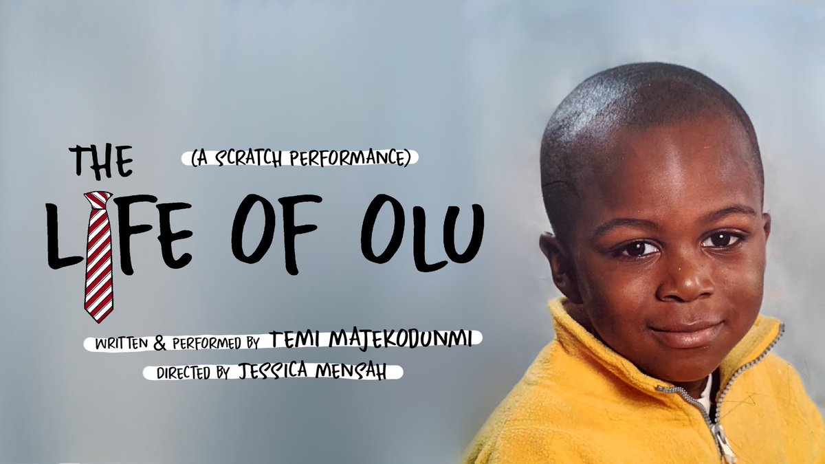 Can’t believe my baby ‘The Life of Olu’ is going to be out in the world. It started as a 5min piece at @E15actingschool online MAP Festival 2020. Now it’s a whole scratch performance at <a href="/GooseTheatre/">Golden Goose Theatre</a>. Dir by <a href="/ItsJessMeXx/">Jessica Mensah 🇬🇭</a>, this piece is my childhood, come thru to hear my story.