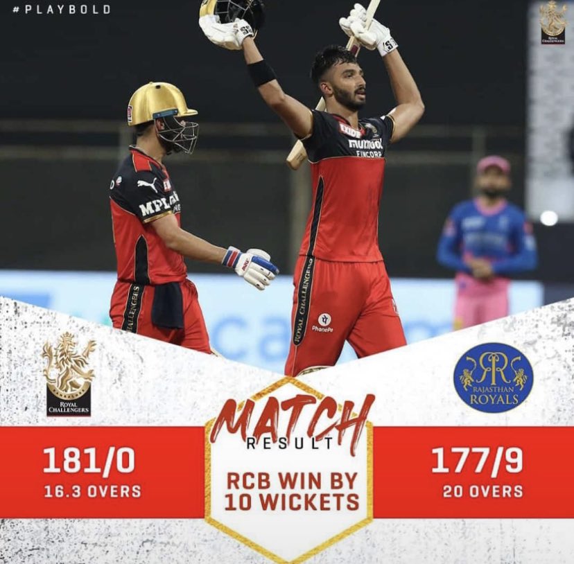 Piyush9130's tweet photo. RCB's performance in IPL 2021 is
proof ki 2020 toh bas trailer tha..💥❤️

Tum hastee reh jaoge aur Rcb idhr 4 matches in a row jeet gayi . 😉❤️

@RCBTweets @IPL
#RCBvsRR #ViratKohli https://t.co/axWMN9wHN5