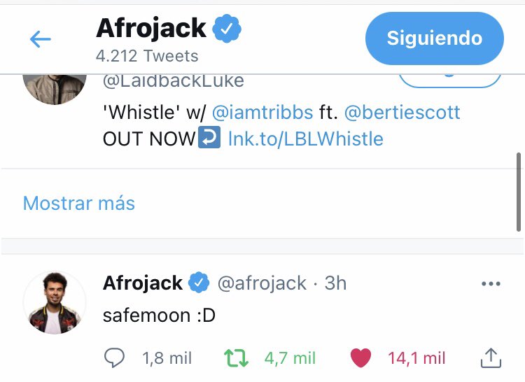 juliobl8's tweet photo. 🔥🔥Shout out to one of the best djs still out there MR Afrojack welcome to the the #SAFEMOON crew 🚀🚀 SafeMoon #ultramusicfestival #afrojack #safemoonastronauts #SAFEMOON https://t.co/RpLH5ro8Vq