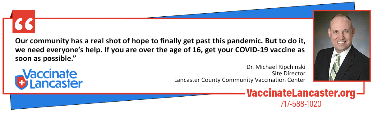 LancasterCounty's tweet image. The Lancaster County Community Vaccination Center is expanding its walk-in hours for the COVID-19 vaccine. Click, call or walk-in to get your #shotofhope today! For more information: vaccinatelancaster.org/CivicAlerts.as… #VaccinateLancaster