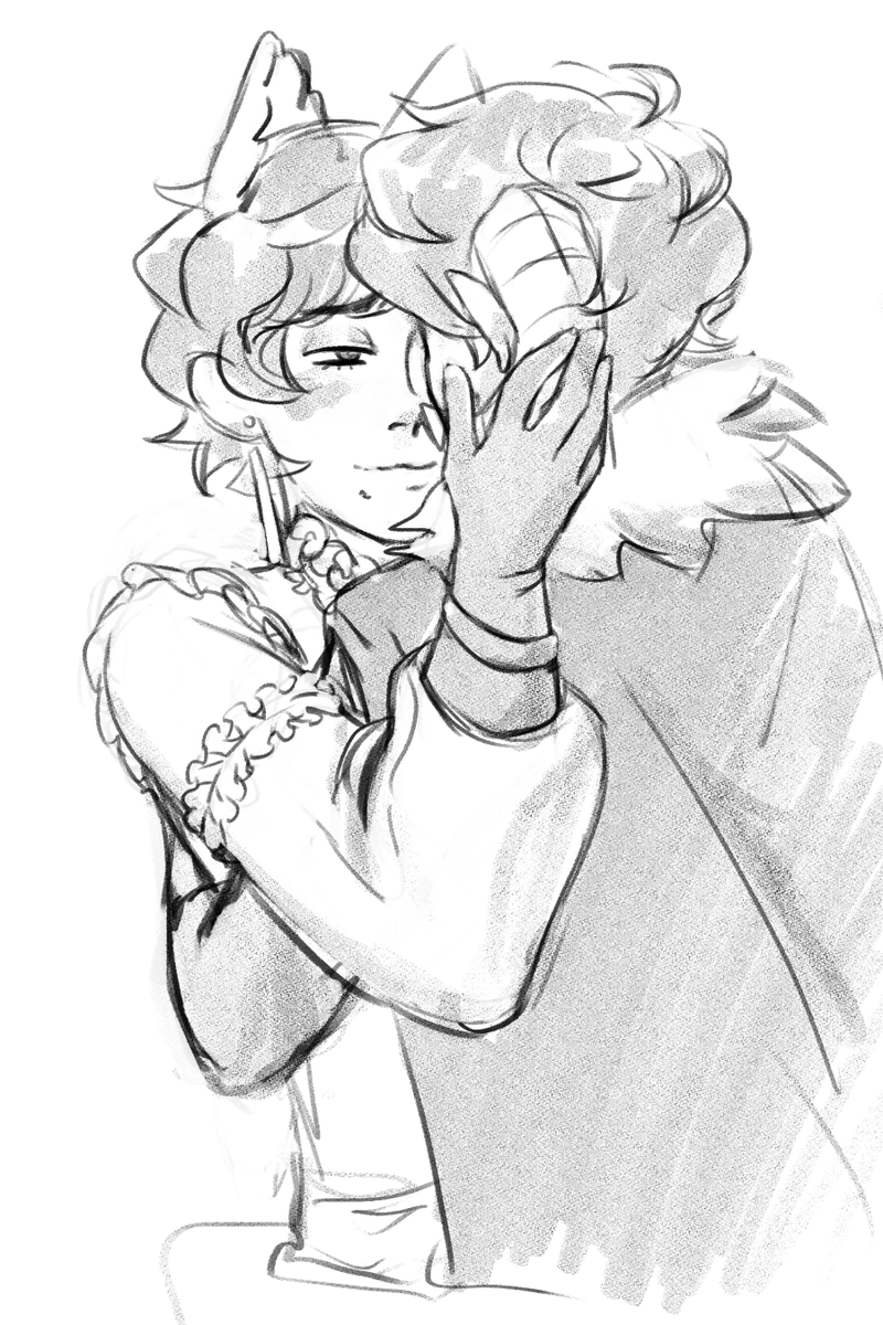 An OC I didn't expect to love is 100% Arsene
He was originally a vent character I used to cope w/ a toxic friend group
He was meant to be an antagonistic asshole, not really a redeemable character
But meeting Sugar changed him and now Idk where id be w/out Arsene and Sugar ?
