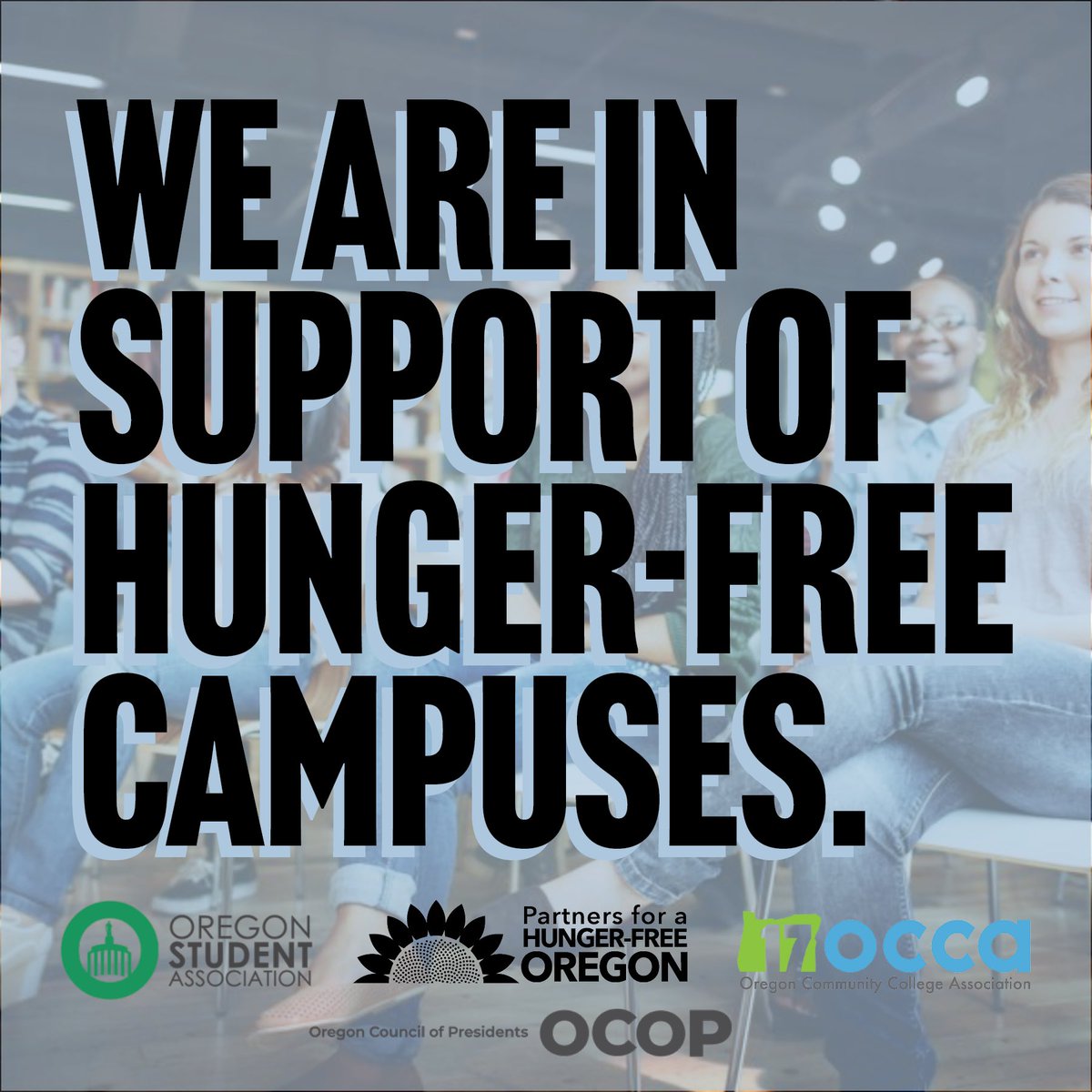 KateKinder2's tweet photo. Oregon’s students are advocating for #HungerFreeCampuses during today's lobby day. Let legislators know that passing #HB2835 is critical for college students to access the resources they need. It’s essential for an inclusive economic recovery. #ORPathwaysToOpp @SkillsCoalition https://t.co/exECqJz6Xk